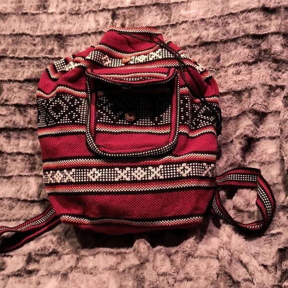 Boho Material Backpack Women's - Picture 1 of 4